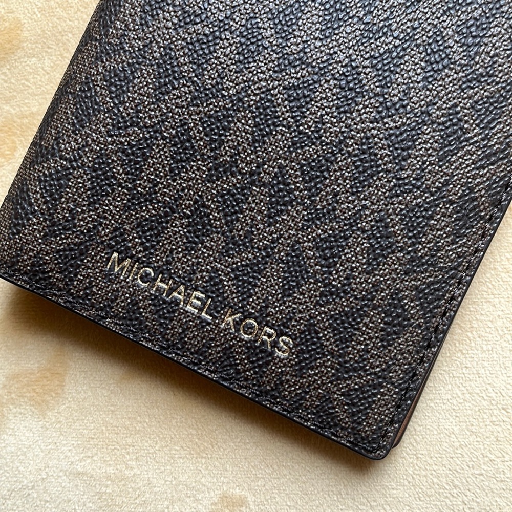 Michael Kors Logo Passport Wallet